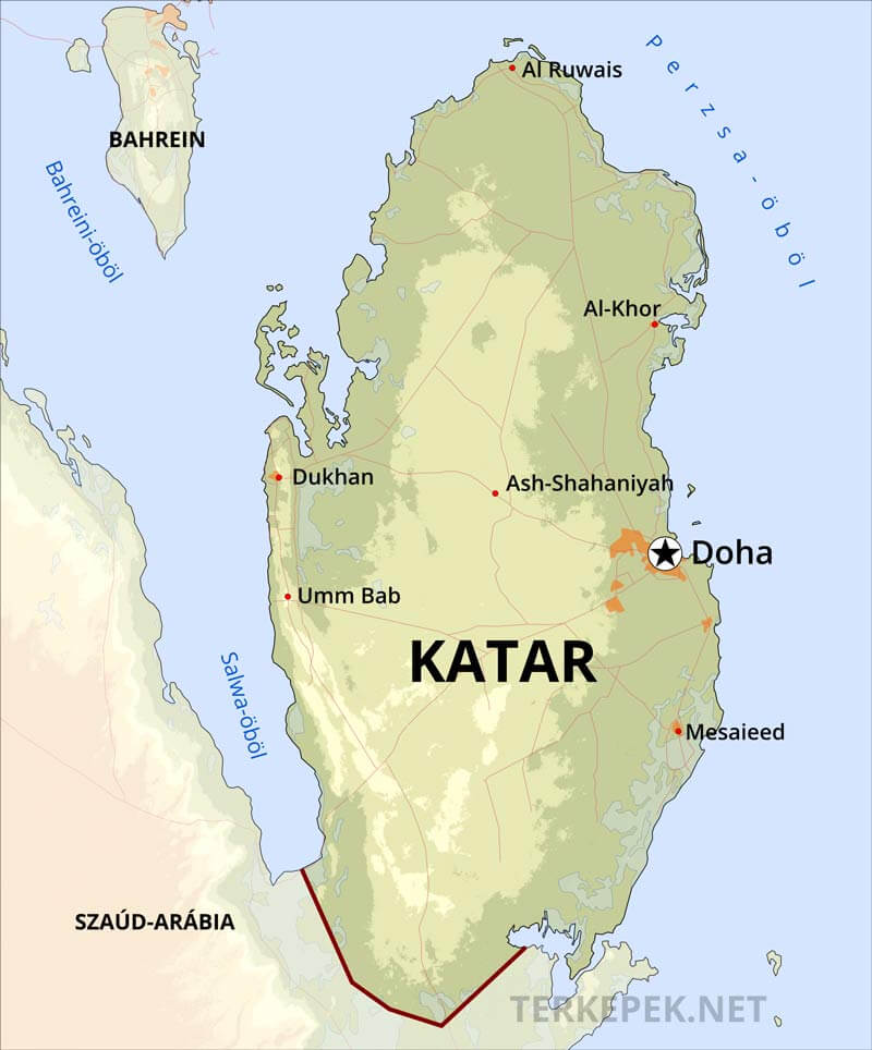 Katar térkép